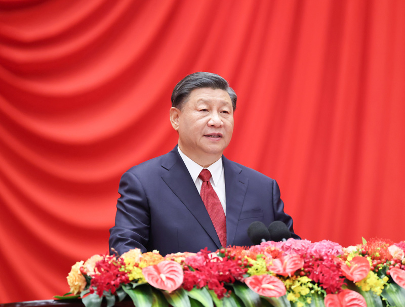 9月28日晚,庆祝中华人民共和国成立74周年招待会在北京人民大会堂举行。中共中央总书记、国家主席、中央军委主席习近平出席招待会并发表重要讲话。